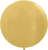 Шар латекс 24"/Sp металлик 570 Золото яркое 3шт