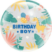 Шар фольга Сфера 3D Deco Bubble 18'' С ДР мальчика прозрачный кристалл с клапаном 46см FL Шар фольга Сфера 3D Deco Bubble 18'' С ДР мальчика прозрачный кристалл с клапаном 46см FL