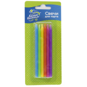 Свечи набор Яркий микс 10см (уп12)