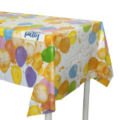 Скатерть ПЭТ 120х180см Именинник воздушные шары