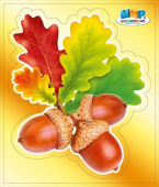 Наклейка А6 Желуди (10шт)