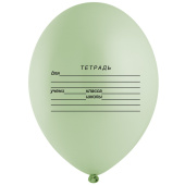 Шар латекс 14"/Bb пастель Школьная тетрадь (50шт)