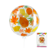 Шар фольга Сфера 3D Deco Bubble 22" Осенние листья