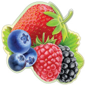 Украшение на скотче Ягоды (20шт)