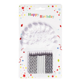 Свечи набор Дуэт черно-белые 7см (уп12) ВС