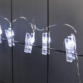 Гирлянда светодиодная Прищепки 20 Led IP 14,3м Белый 1шт