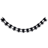 Гирлянда бумага 300см Паук черный