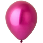 Шар латекс 12"/ВЗ хром Зеркальные шары Фуксия Fuschia (25шт)