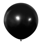 Шар латекс 36"/ВП пастель Черный 10шт 