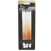 Свечи набор Золотое сияние Градиент 12см (уп6) ВВ