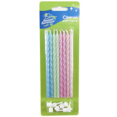 Свечи набор Ассорти Перламутр 12см (уп8) ВВ