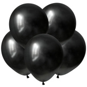 Шар латекс 12"/ВП хром Зеркальные шары Черный Mirror Black 50шт