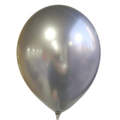 Шар латекс 18''/ЗБ K2 хром Серебро (25шт)