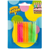 Свеча для торта б д Неон 6см уп24