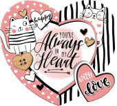 Открытка мини You're always in my heart