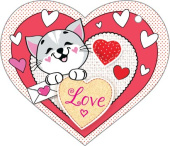 Открытка мини Love (20шт)