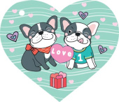 Открытка мини Love