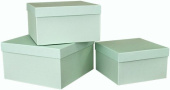 Коробка квадрат Мятный 19,5х19,5х11см 1 штука
