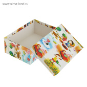Коробка прямоугольник Веселые каникулы 19х12х7,5см 1 штука Коробка прямоугольник Веселые каникулы 19х12х7,5см 1 штука