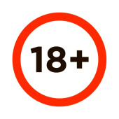 Шар фольга фигура +18 Мадам Си Си 32" 81см