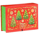Коробка книга С Новым Годом 13,5х20х6см