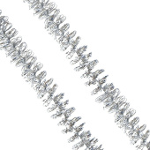 Мишура Серебро № 14 одиночная 2мх50мм