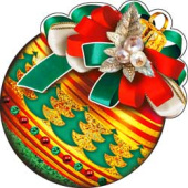 Украшение на скотче Шар (10шт)