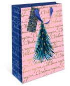 Пакет новогодний BC премиум 18х22,3х10см