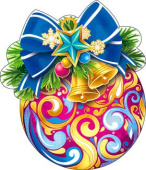 Украшение на скотче Шар (10шт)