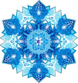 Украшение на скотче Снежинка (10шт)