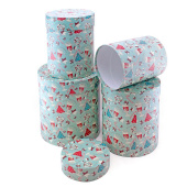 Коробка цилиндр Новогодние сладости 23х23х25 20х20х24 17х17х22 15х15х20см набор 4 в1