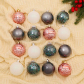 Игрушки на елку Шары   6см Фестиваль микс (уп16)