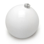 Игрушки на елку Шар 25см Белый блестящий 1шт