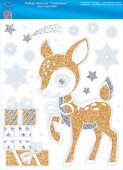Наклейка для оформления Олененок
