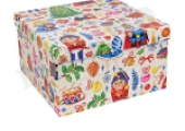 Коробка квадрат Сказочные герои 19,5х19,5х11см