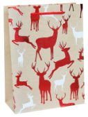 Пакет M Сказочные олени 18х24х8,5см
