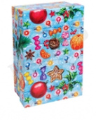 Коробка прямоугольник Новогодняя атмосфера 17х11х6см