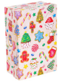 Коробка прямоугольник 17х11х6см Новогодние сладости