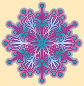 Украшение на скотче Снежинка (20шт)