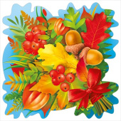 Украшение на скотче Осенняя ветка (10шт)