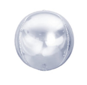 Шар фольга без рисунка 9'' 23смFL Cфера Серебро