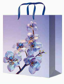 Пакет бумажный S 12х15 Стеклянные цветы Миленд