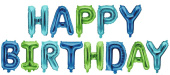 Шар фольга Буквы надпись 16" 41см/FL Happy Birthday Ассорти для мальчика Шар фольга Буквы надпись 16" 41см/FL Happy Birthday Ассорти для мальчика