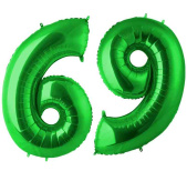 Шар фольга цифра 40"GR "6" Зеленый