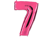 Шар фольга Цифра 40" GR Ярко Розовый Pink "7"