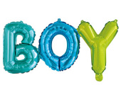 Шар фольга Буквы надпись BOY голубой 51л 14" ВЗ