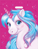 Пакет пэ с вырубной ручкой Единорог 56-007-00ИмП