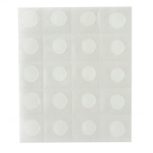 Круги двусторонние клейкие (20 шт на листе, 5 листов) уп100