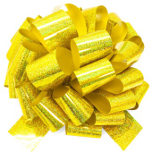 Бант 7х36см голография Золото 36см ДБ