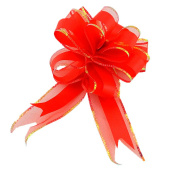 Бант 5х15см Текстиль Красный (уп10) набор 191027